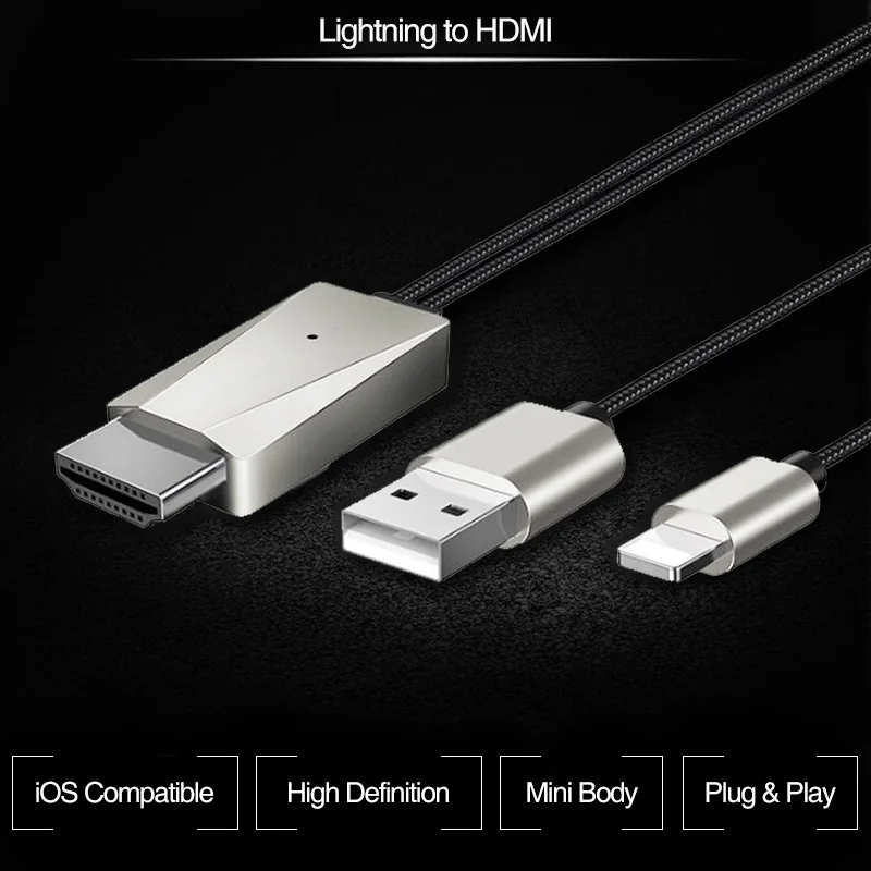 Кабель HDMI 2 м HD 1080P Аудио конвертер USB адаптер кабель для HDTV TV Digital AV Android iphone |