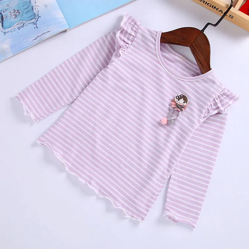 Блузка с длинным рукавом для девочек 1-6 лет из мягкого хлопка | Мать и ребенок