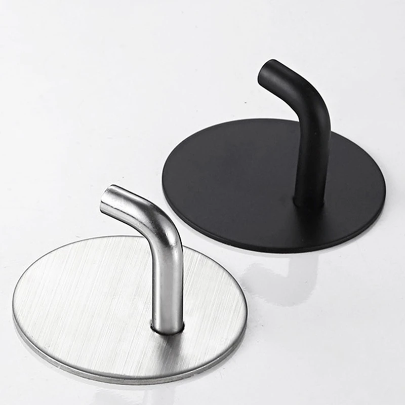 

Stainless Steel Single Hook Perforated Bathroom Coat Hook Storage Wall Towel Hook Kitchen Hook