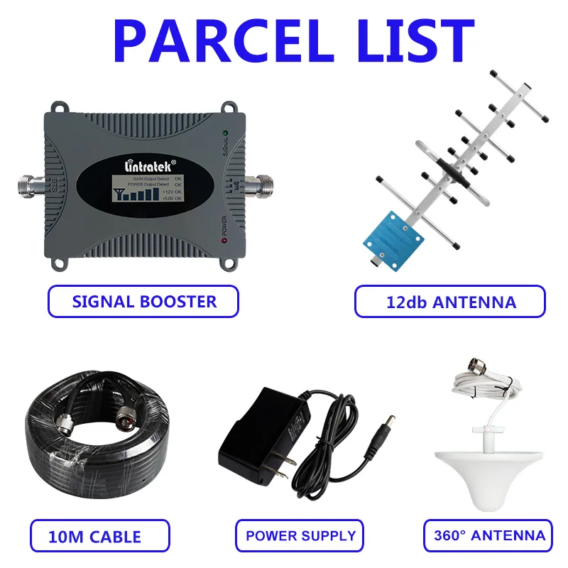 

Lintratek 2G GSM 900 Mobile Repeater Cellular 4G Signal Amplifier 900 1800 2100 3G Signal Cellphone Booster