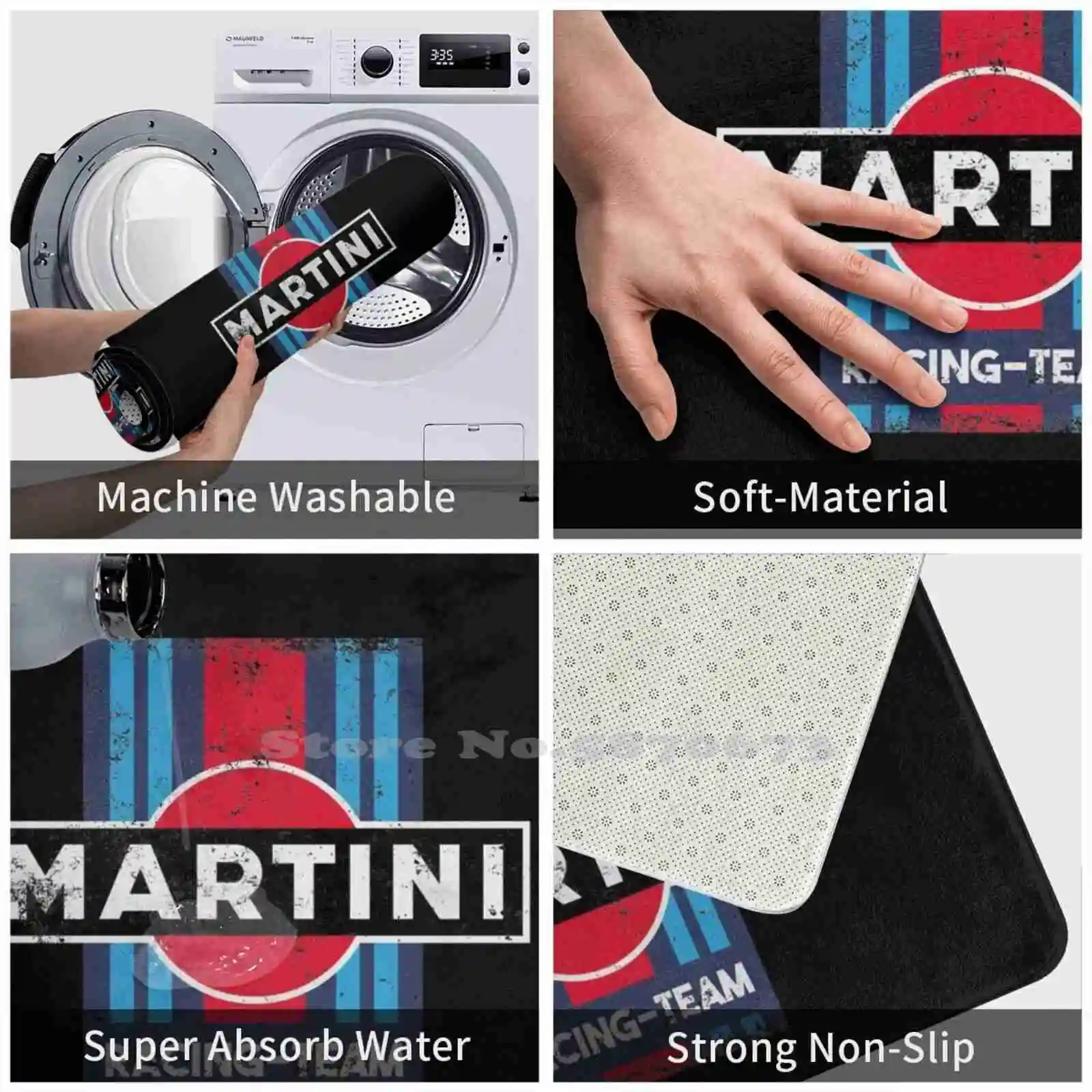 Противоскользящий коврик для всей семьи I Racing Team Soft House ковер искусственное