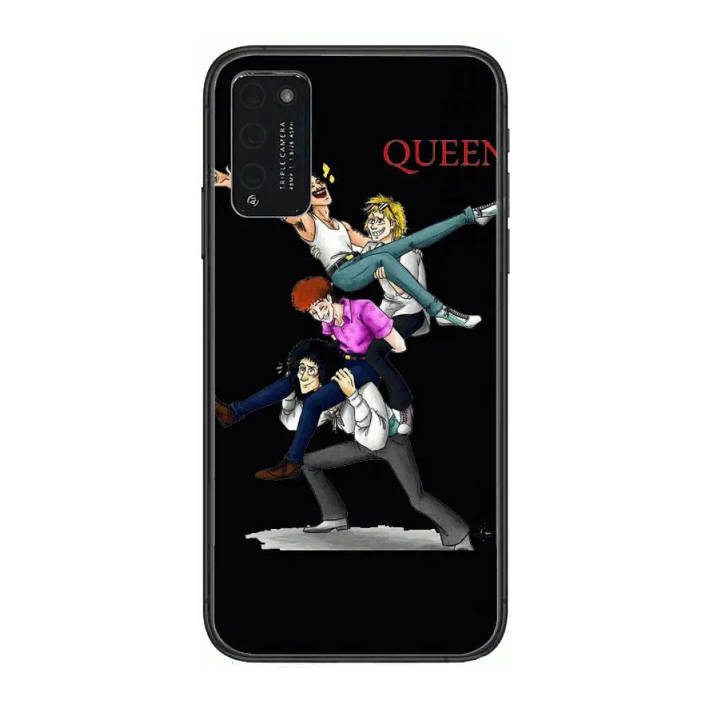 

Freddie Mercury Queen Clear Phone Case For Huawei Honor 10 20 30 9 X Pro Lite V 5G RU Black Etui Coque Hoesjes Comic Fashion