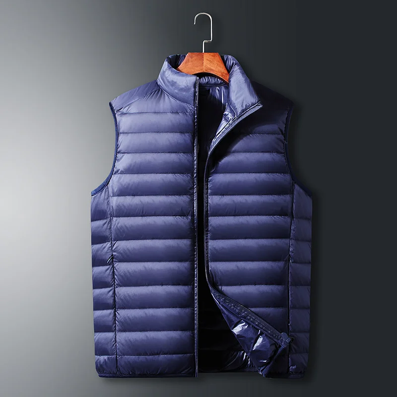 

Men Down Vest without sleeves Winter Mens Sleeveless Jacket Coats Fashion Male Padded Vests Men Thicken Waistcoats