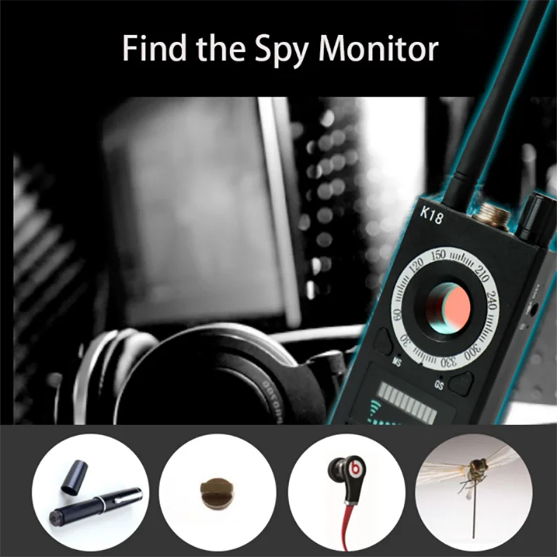 Радиочастотный сканер K18 антишпионский детектор мини камера GSM аудио ошибка Wi Fi