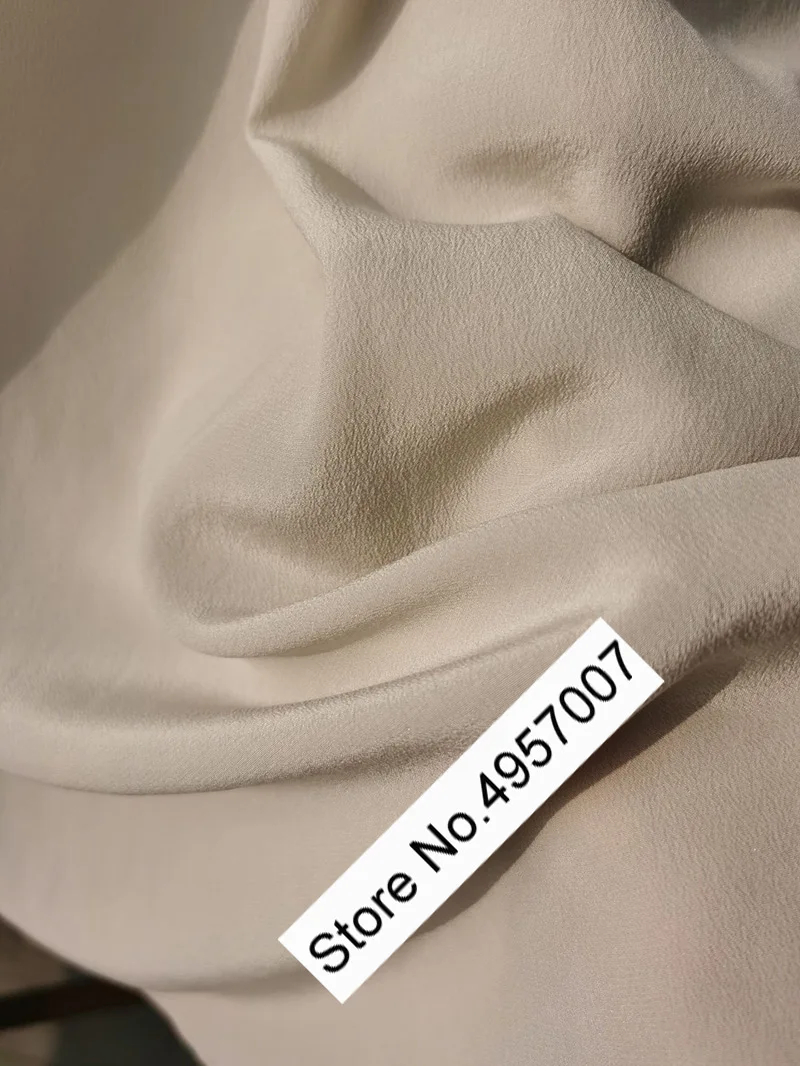 Женская шелковая рубашка ElfStyle однотонная блузка синего/бежевого/зеленого цвета