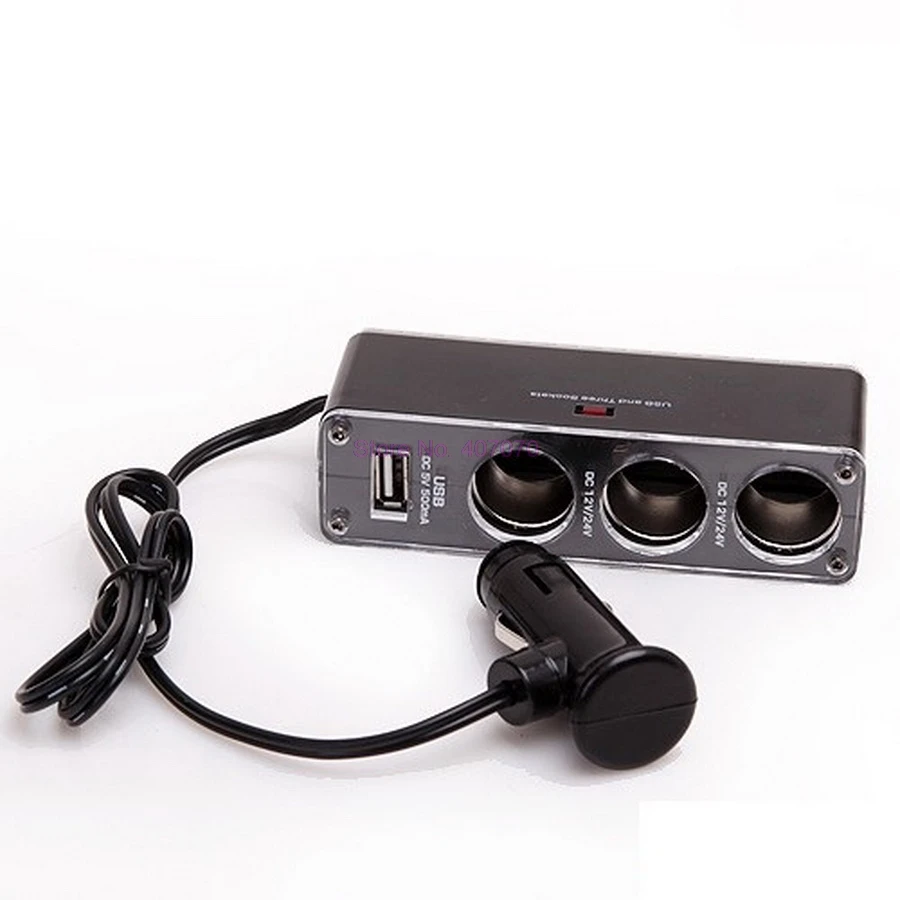 От DHL или Fedex 200 шт. прикуриватель один-третий для автомобильного прикуривателя с