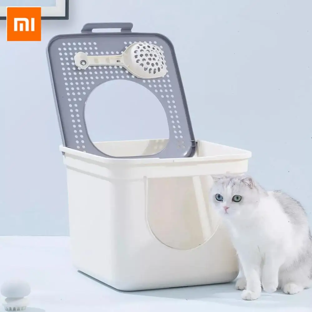 Оригинальный Xiaomi короб для кошачьего туалета закрывающийся туалет домашних