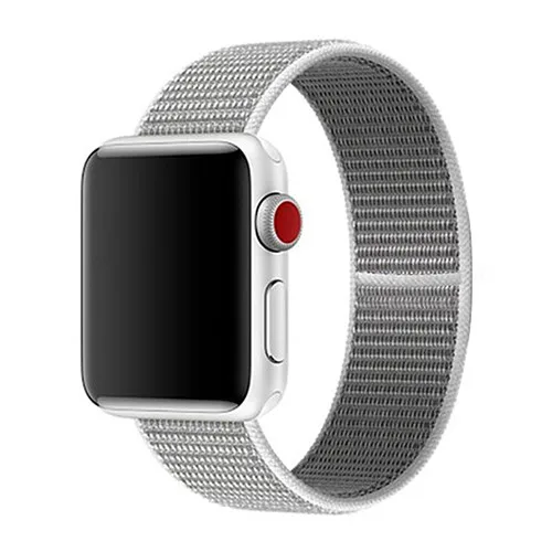 Спортивный нейлоновый ремешок для apple watch 4, apple watch 5, ремешок correa iwatch 44 мм, 40 мм, 38 мм, 42 мм, apple watch series 4, 3, 2, 1 - Цвет ремешка: Pearl