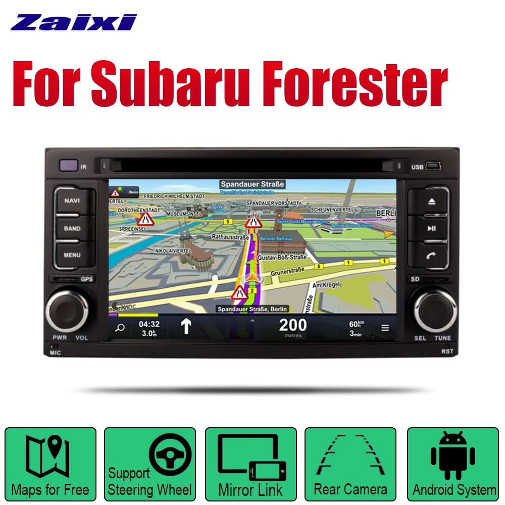 Auto Player GPS DVD Navigation For Subaru Forester 2008 2009 2010 2011 2012 2013 Car Android Multimedia System Screen Radio | Автомобили и