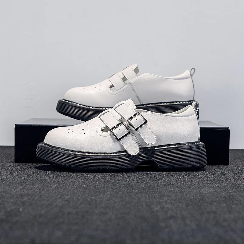 

Tilocow Hollow Out Retro Oxfords Women Punk Genuine Leather Flats Ladies Flat Platform Shoes Woman Solid Casual Footwear 2021