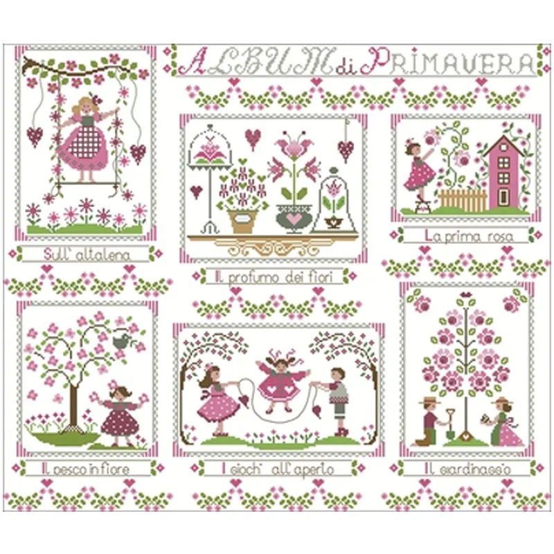 

Узоры для вышивки крестом Happy garden 11CT 14CT 18CT, китайские наборы для вышивки крестиком «сделай сам», наборы для рукоделия, домашний декор