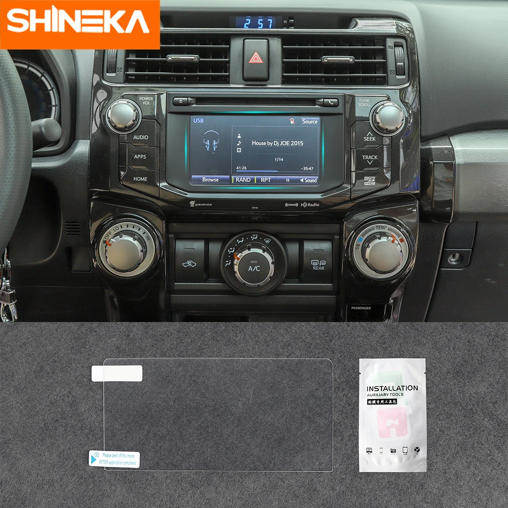 

SHINEKA Interior Accessories For Toyota 4Runner Car Navigation GPS Screen Protection Anti-scratch Film For Toyota 4Runner 2017+