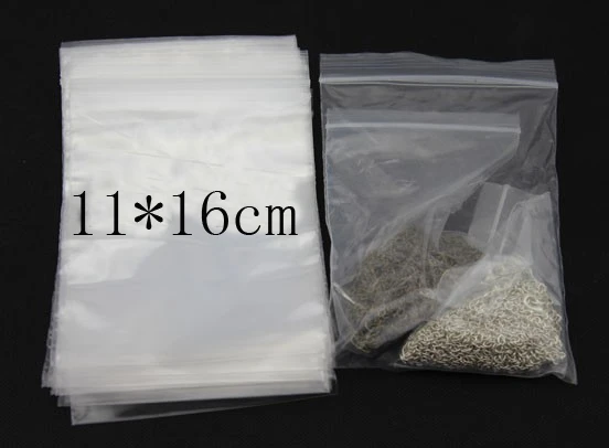 

100pcs/lot 4*6.5/6*8/8*12/11*16cm Transparent Plastic Bags Self Sealing Zip Zipper Lock Clear Ziplock Bags For Jewelry Packaging