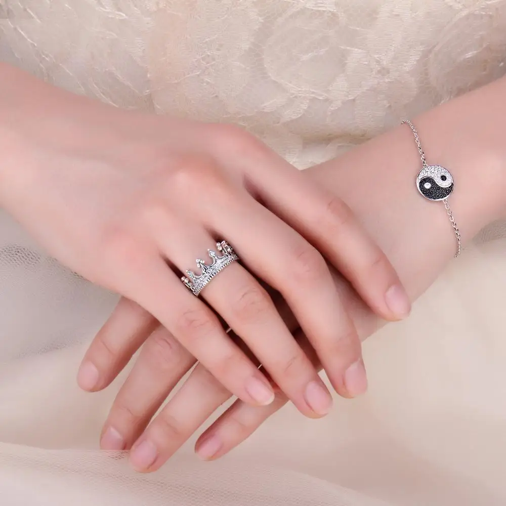 JewelryPalace Бесконечность Навсегда Любовь Цирконий Годовщина Обещание Кольцо Pure Стерлингового Серебра 925 Ювелирные Изделия Для Женщин Подарок