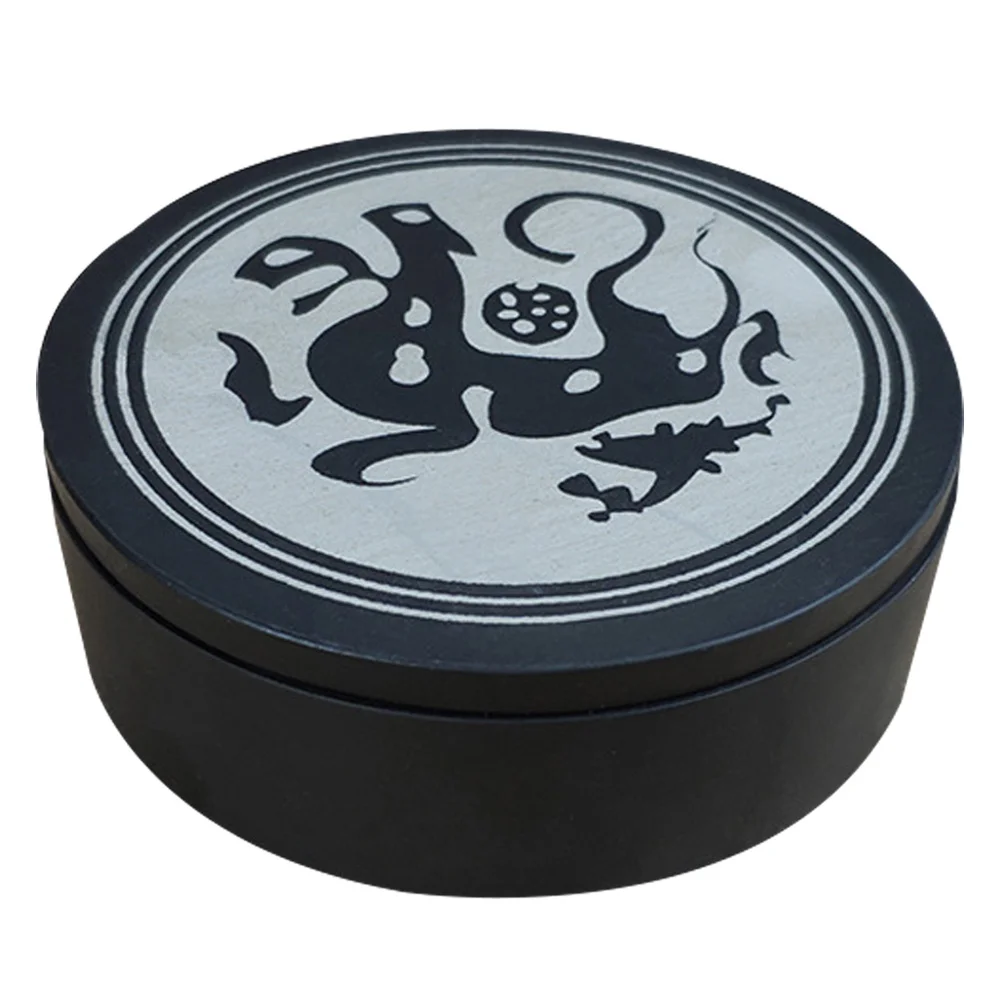 Чернильный камень с крышкой красивый шикарный безопасный круглый чернильный
