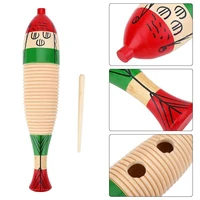 wooden fish drum sticks percussion toy instrument percussion toys for children gifts infant playing type fish drum sticks 2021