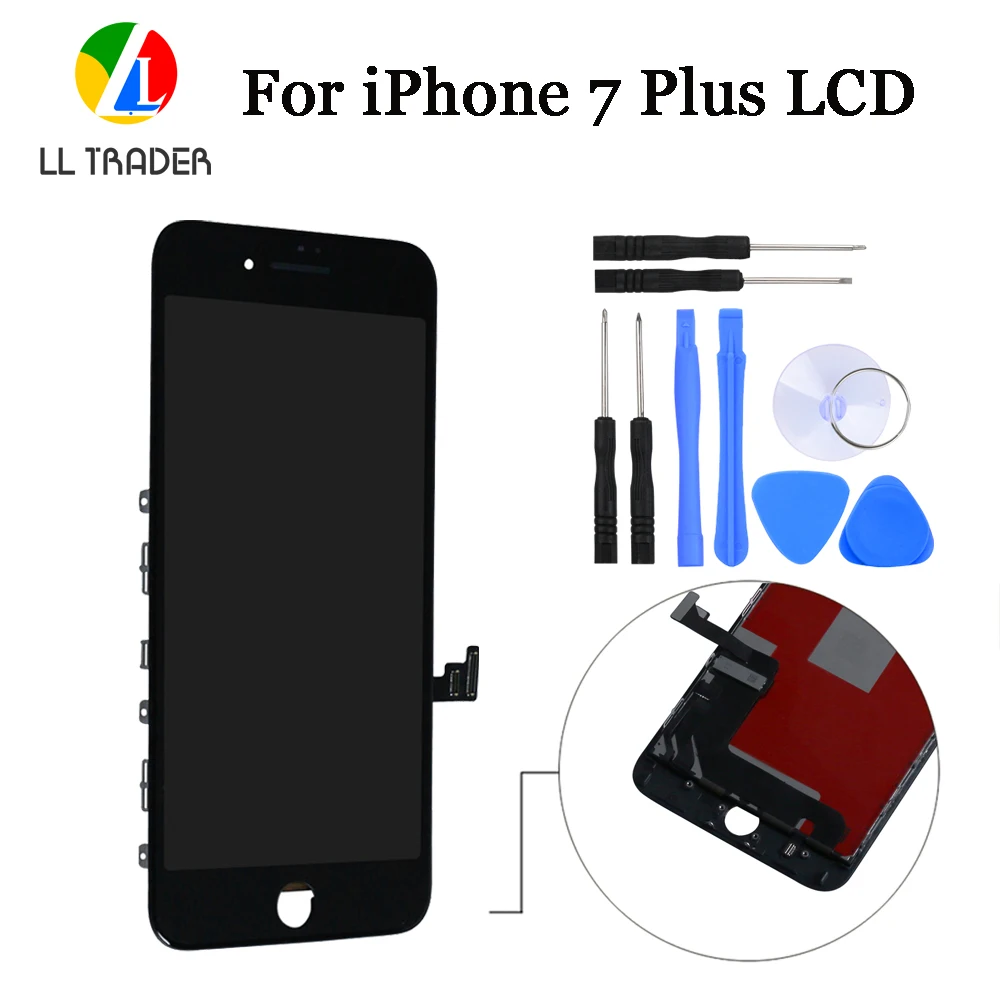 Белый ЖК дисплей для iPhone 7 Plus LCD сенсорный экран Замена дигитайзер полная сборка