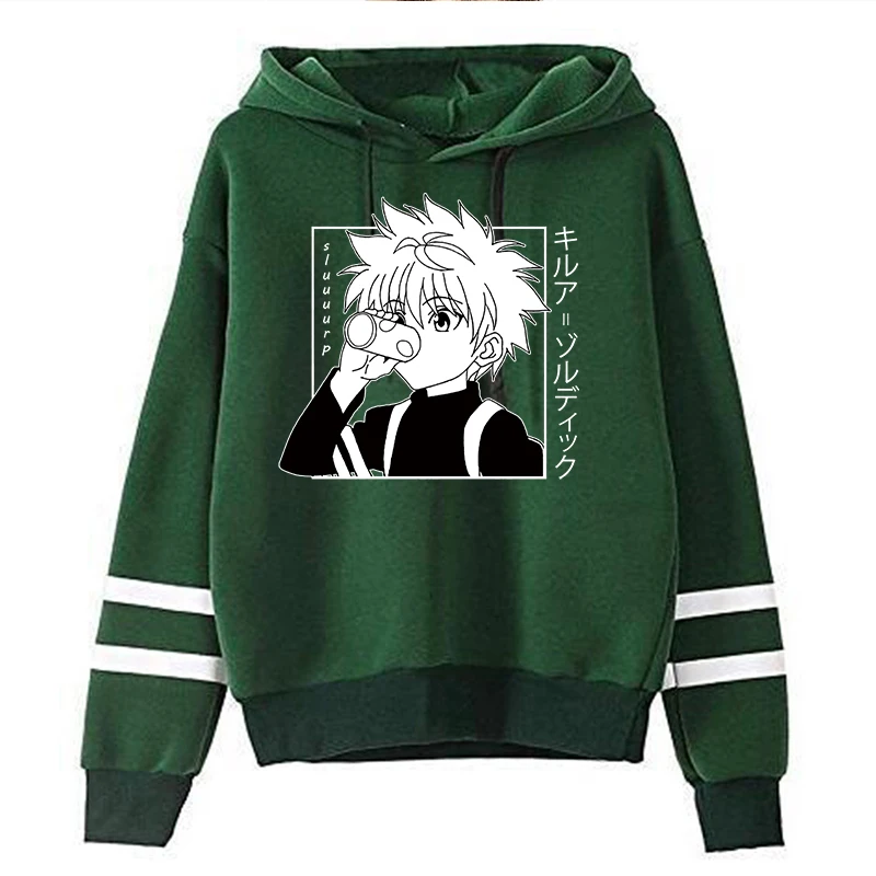 

Japanese Kawaii Anime Hunter X Hunter Hoodies Sweatshirts Men Women Pullovers Drop Shipping Casual Unisex Streetwear Hooded