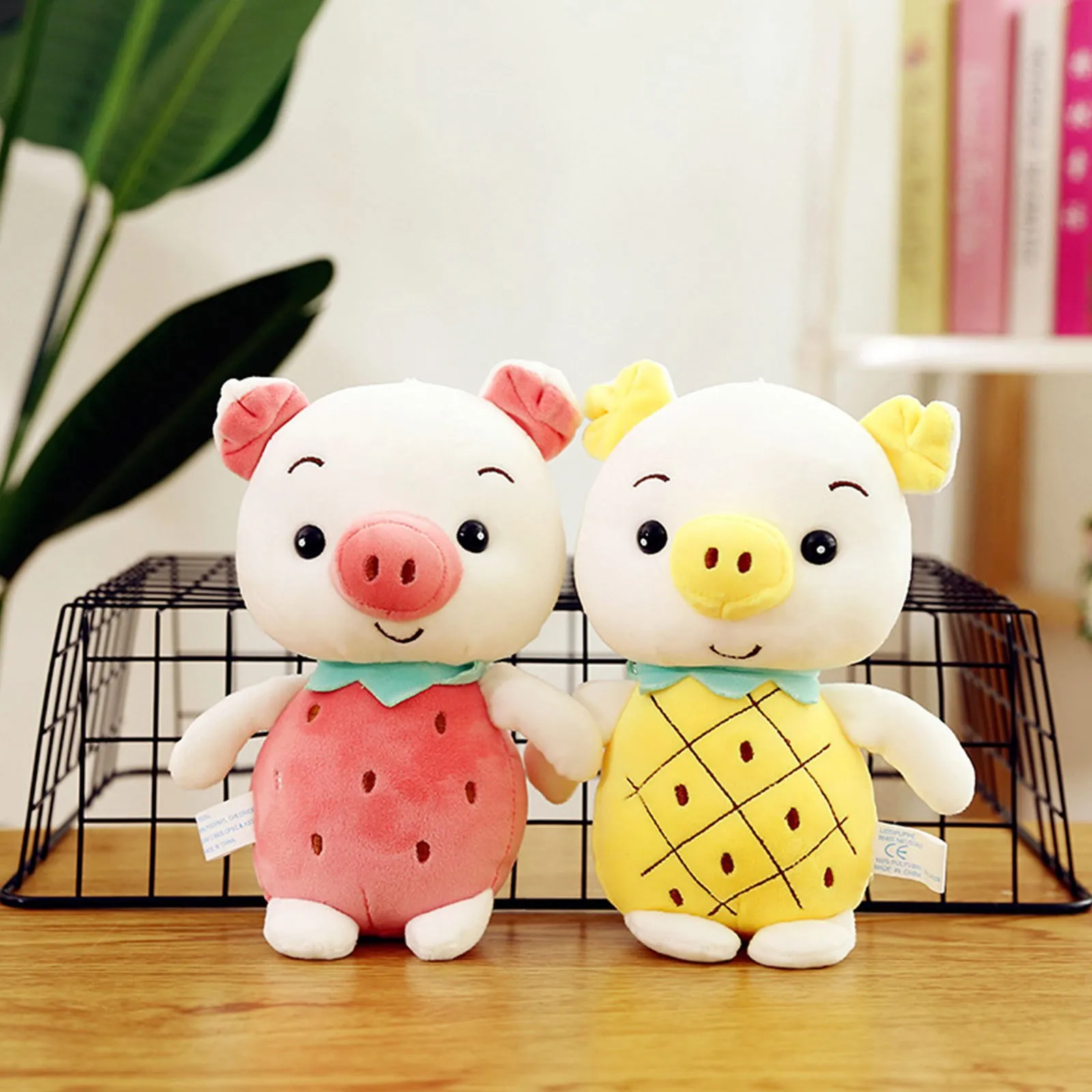 Детские плюшевые игрушки в виде фруктов животных ананас клубника свинья куклы