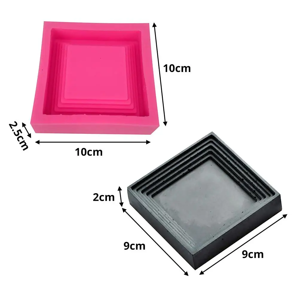 Силиконовая форма для цемента прозрачный бетонный поднос хранения мясистый
