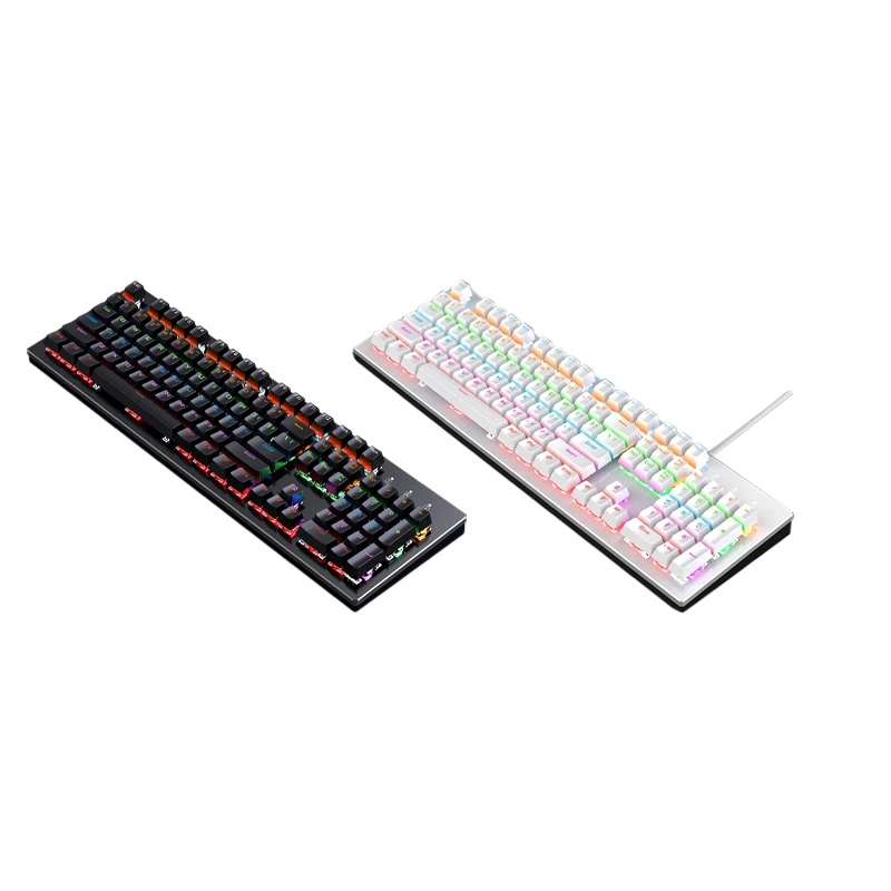 

Механическая Проводная игровая клавиатура с RGB-подсветкой, 104 клавиши