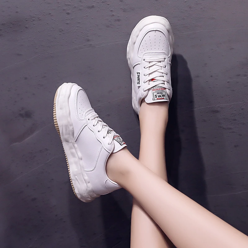 

Women's Casual Shoes 2021 Autumn New Thick-soled Vulcanized Shoes Lightweight and Comfortable Sports Shoes Zapatos De Mujer