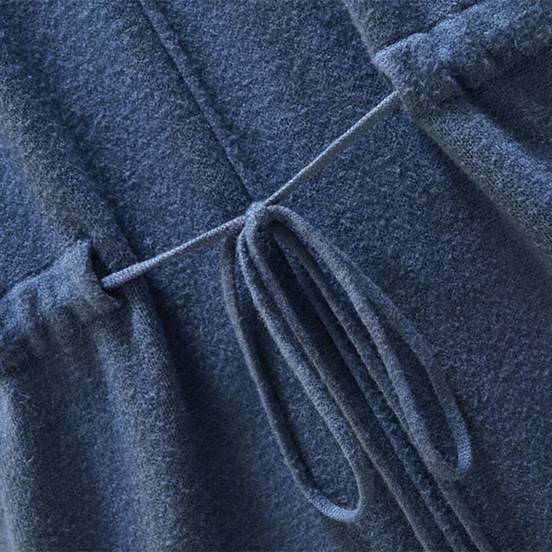 Женское осенне-зимнее платье-свитер с высоким воротником новинка 2020 Модный