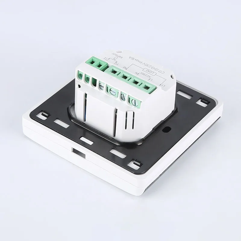 Скрытый термостат C17 с ЖК-дисплеем и электрическим подогревом 16 А | Строительство