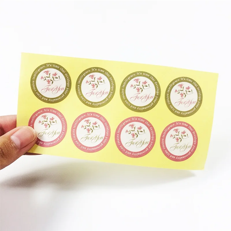 120 Pcs/lot Red Green 'For you' Scrapbooking Paper Labels Envelopes Stickers Gift Packaging Seal Multi-function Seals Stickers