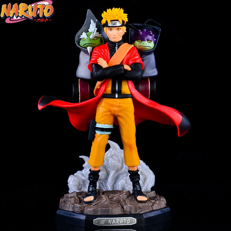 Anime Naruto figurki 23cm Uzumaki Naruto Sage tryb ze światłem Shippuden figurki kolekcjonerskie zabawki dla dzieci lalka dla dzieci prezenty