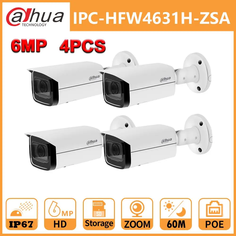 Оптовая продажа Dahua 6MP IP камера телефон улучшенная версия от IPC HFW4631H ZSA 4 шт./лот со
