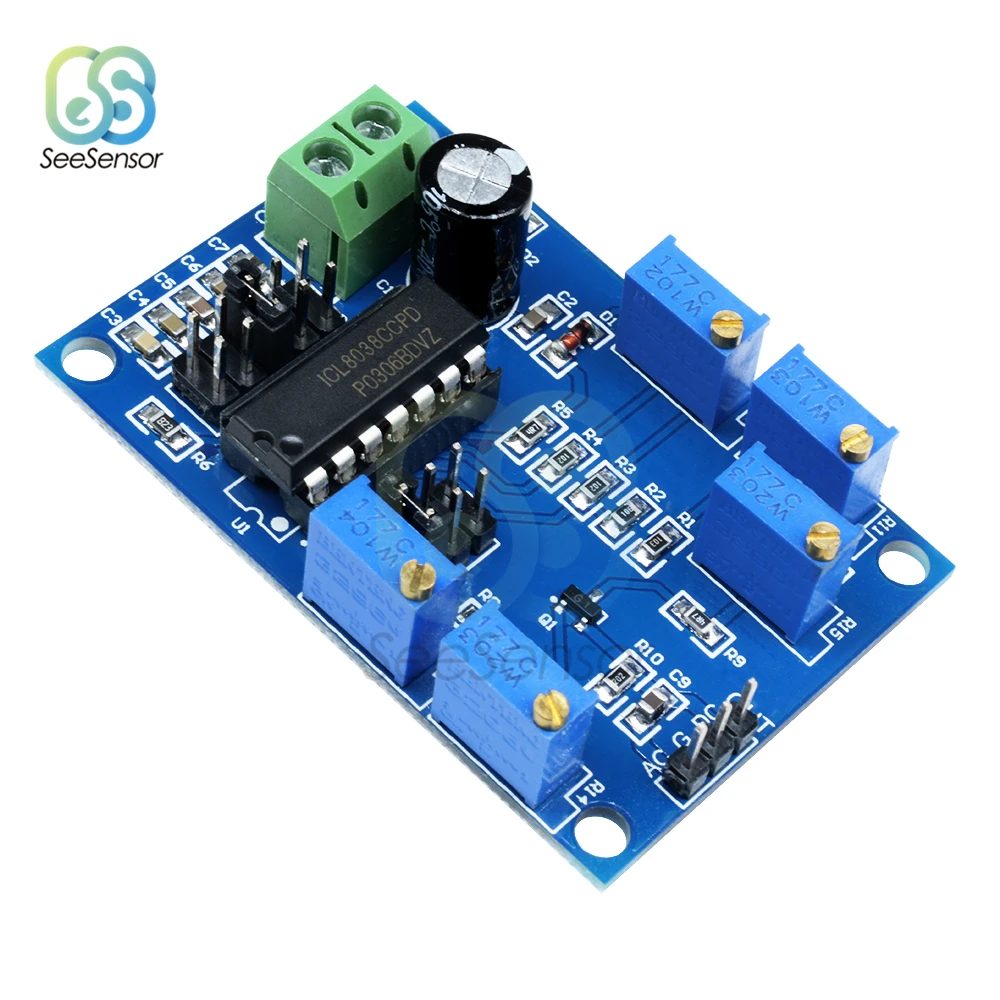 Регулируемый Модуль генератора сигналов ICL8038 12 В постоянного тока 15 в 10 Гц-450 кГц