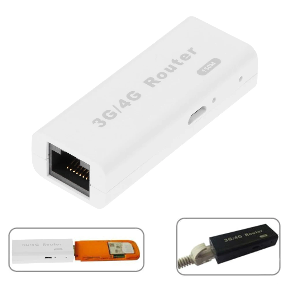 

Mini Portable 3G/4G WiFi Wlan Hotspot AP Client 150Mbps RJ45 USB Wireless Router Adapter for Mac iOS Windows Linux Android