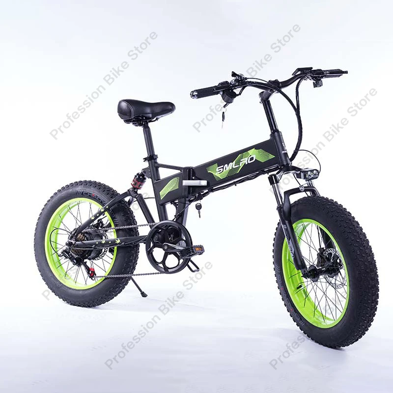 Kaufen SMLRO M6F Erwachsene Elektrische Bike 20 Zoll 750W 48V 15AH 40-45KM Bereich E-Bike Faltbare Mobilität Berg Fett Fahrrad Elektromobil