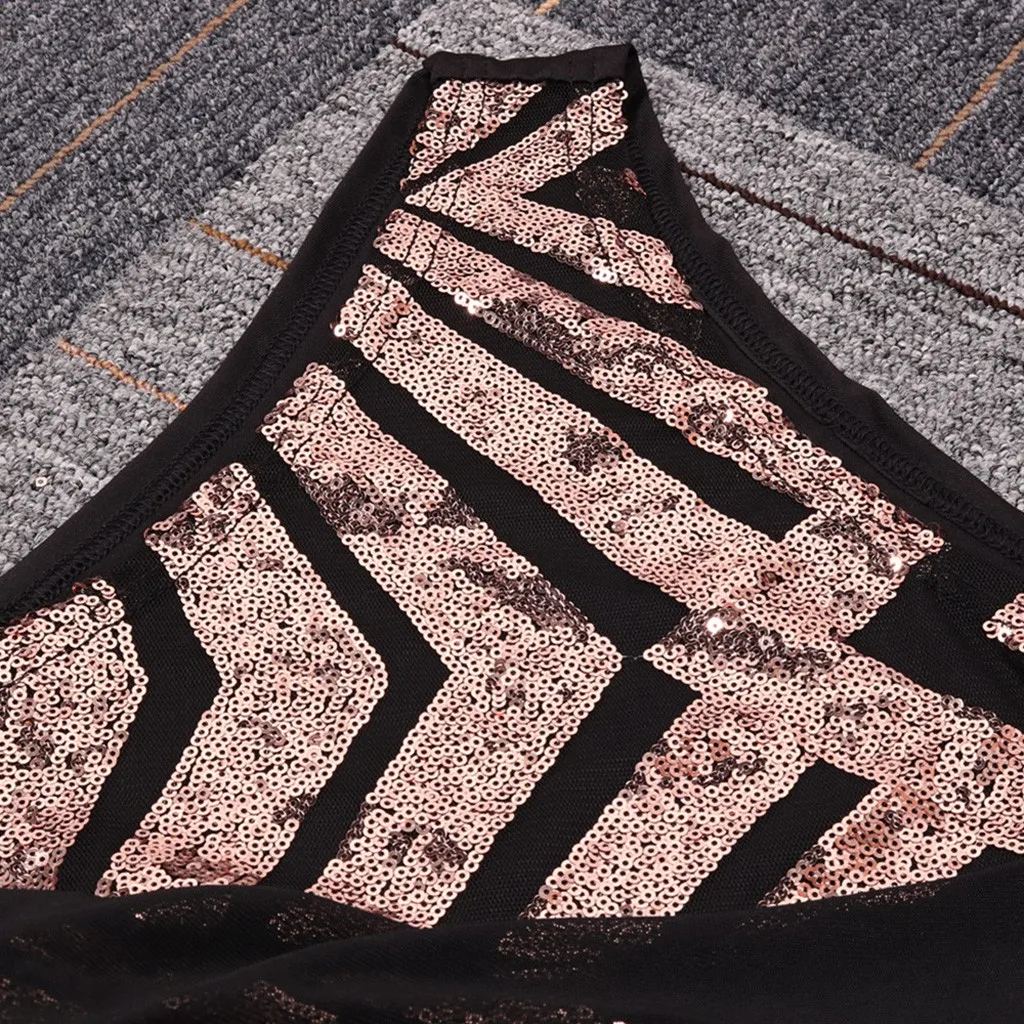 

Summer Ladies Dress Sequins Straps Perspective Dress Mesh Stitching Strapless Halter Party Ball Sexy Mini Dress Z1120