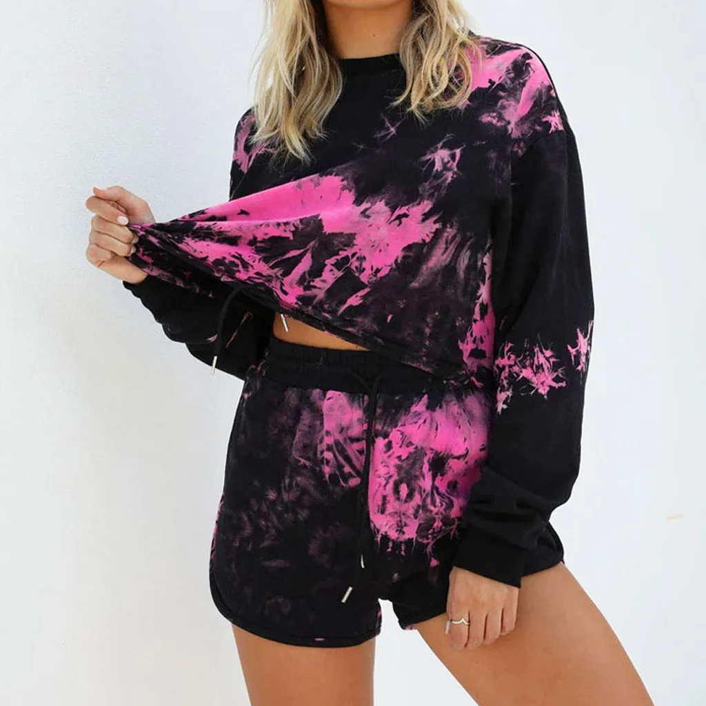 Женский спортивный костюм Perimedes повседневный из двух предметов с цветочным