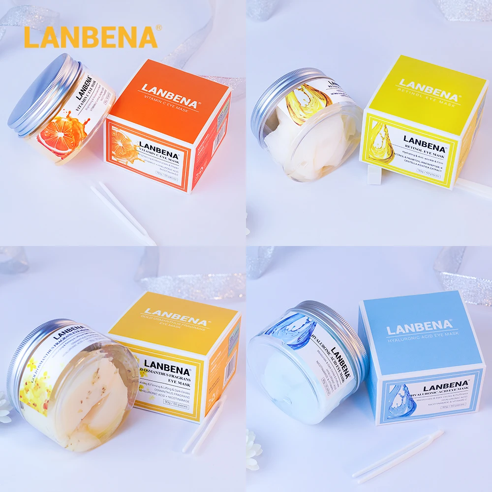 LANBENA Retinol маска для глаз Гиалуроновая кислота патчи Сыворотка уменьшает сумки