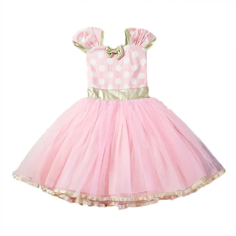 

Kids Girls Flower Bow Tutu Birthday Party Dress Princess Pleated Lace Dresses