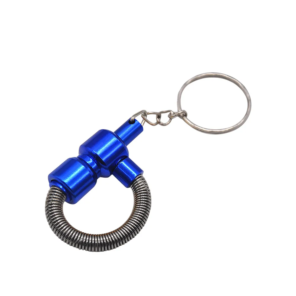 

Portable Small Spring-Shaped Metal Copper Pipe for Cigarette Smoking Keychain Function