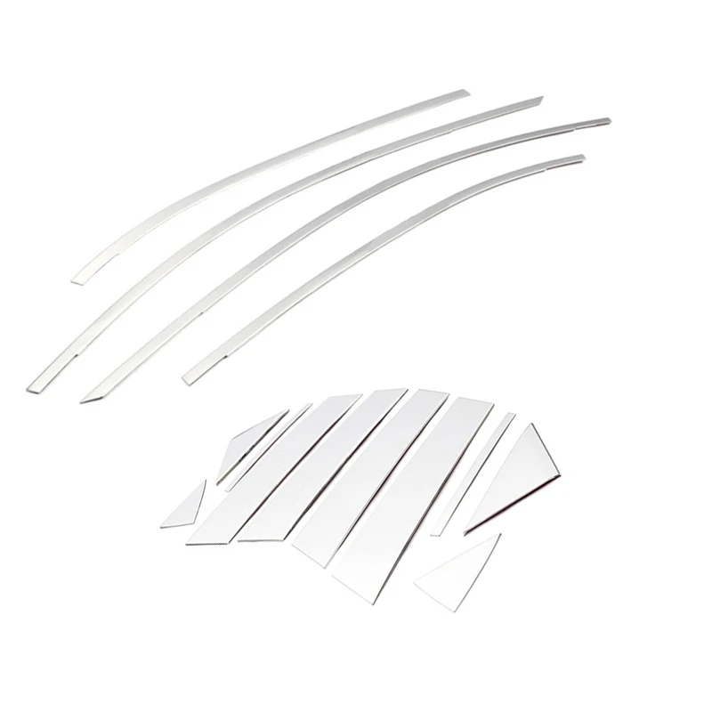 14 шт. нержавеющая катушка для автомобиля внешняя оконная стойка декоративная