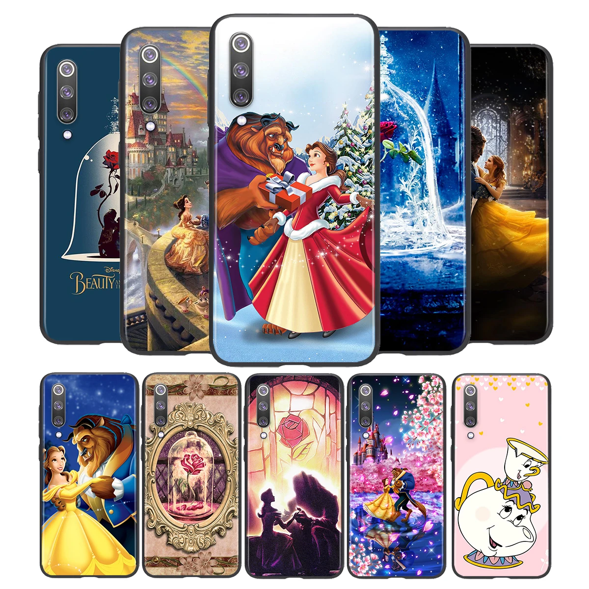 Beauty and the Beast Silicone Soft Case For Xiaomi Mi 13 Ultra 11 12 Lite 11T 12T 10T Pro 12X A3 11i 5G Black Phone Cover Shell