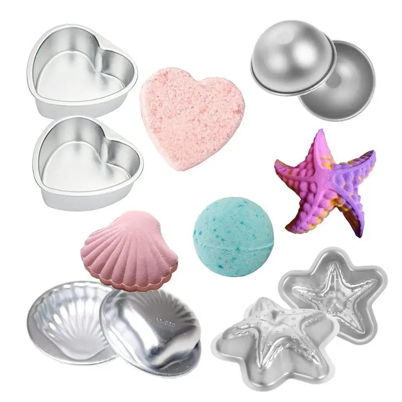 10 шт. набор формочек для ванны из сплава сделай сам формы мыльных шариков с солью