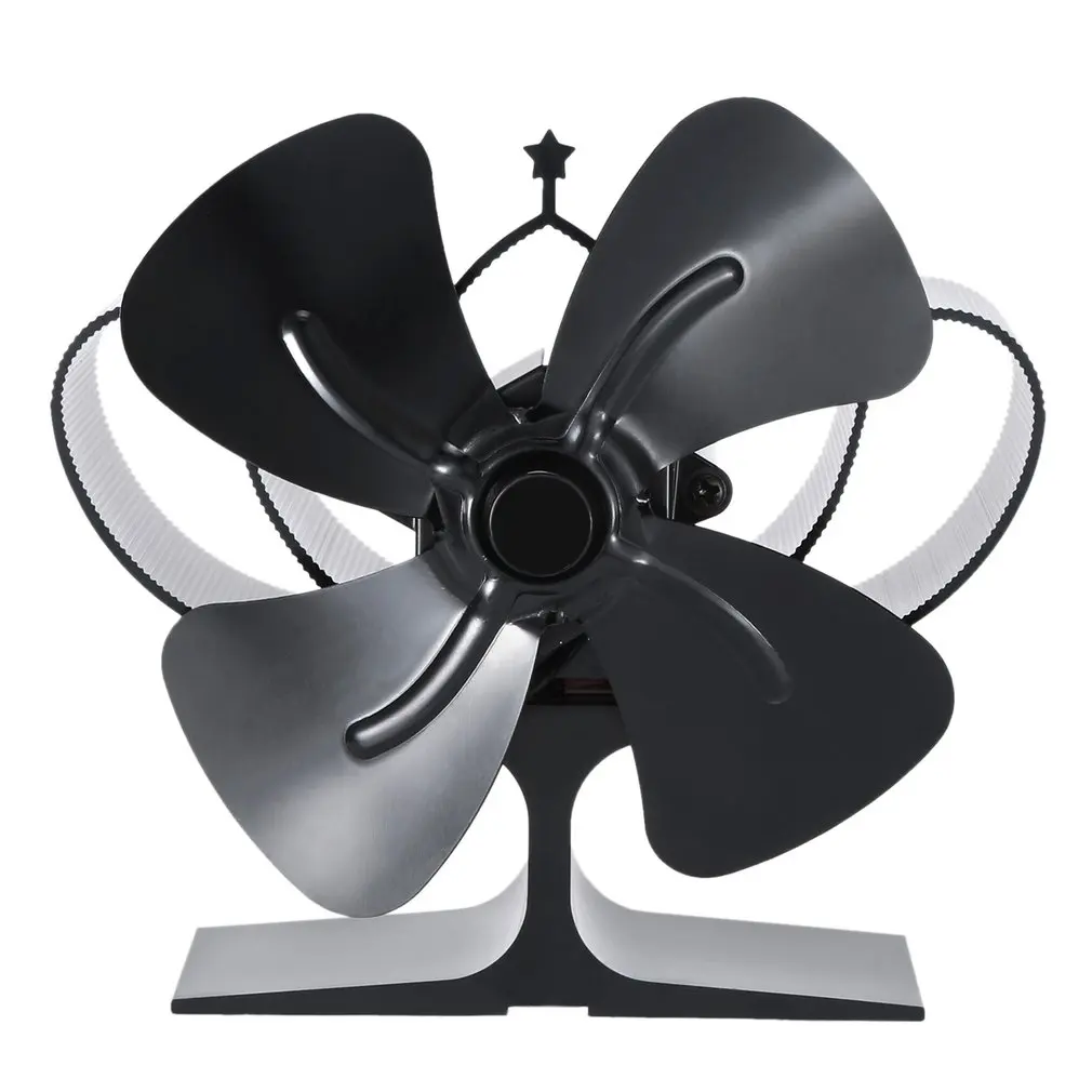

Stove Fan Mini Woodburner Stove Fan Silent Operation Ideal Small Log Burner Fan and Woodburner Fireplace Fan Black New
