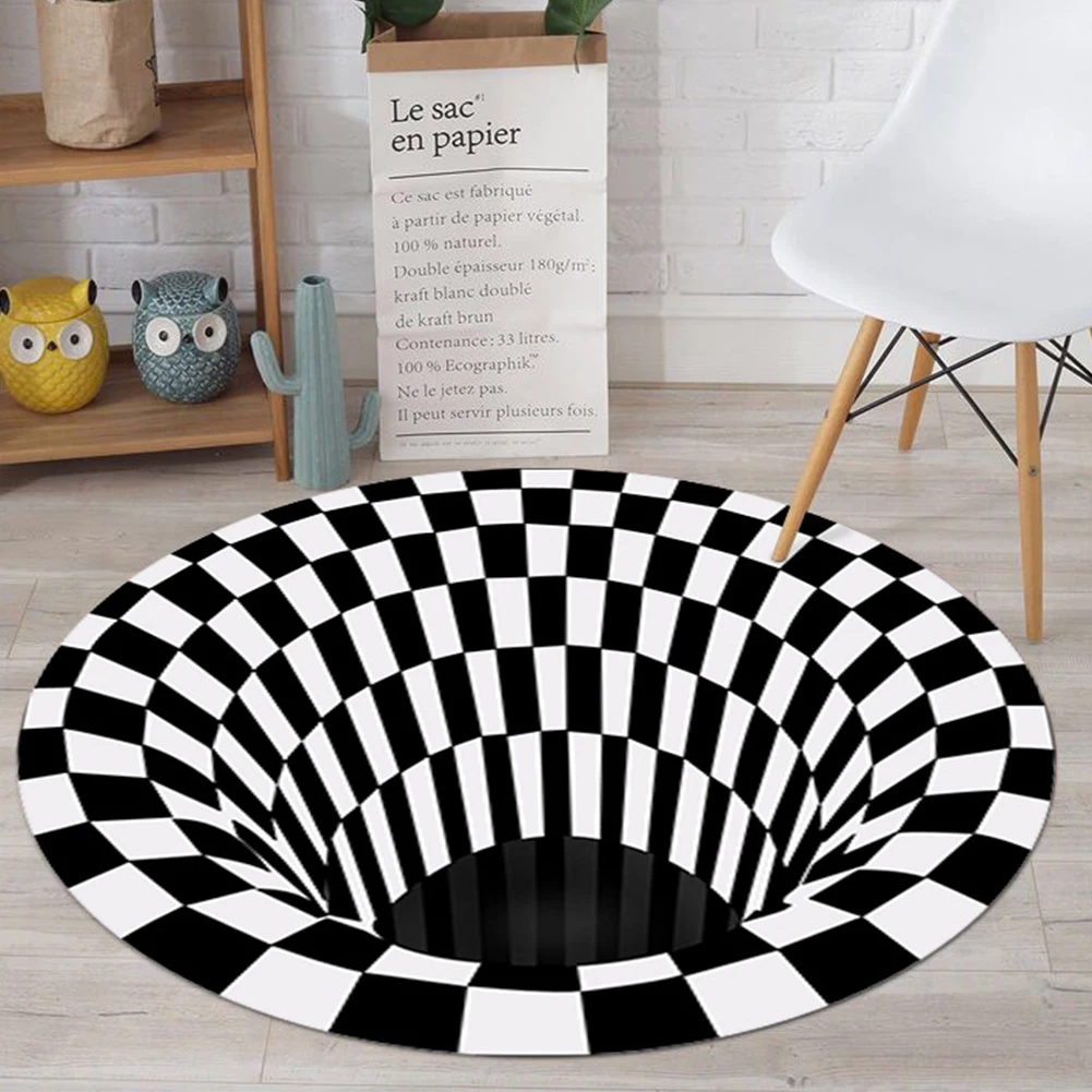 3d-вихревой иллюзионный ковер с вихревым принтом области оптической иллюзии