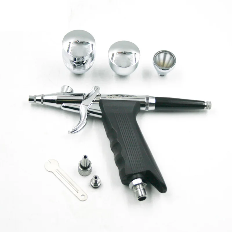 Профессиональный Набор Аэрограф с двойным действием пистолета триггера 3