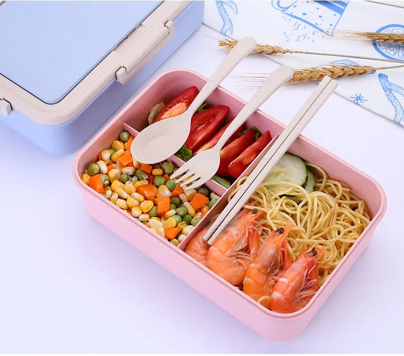 Герметичный Ланч-бокс милый креативный большой емкости Bento box для дома и офиса студенческий Портативный прочный простой детский пищевой контейнер