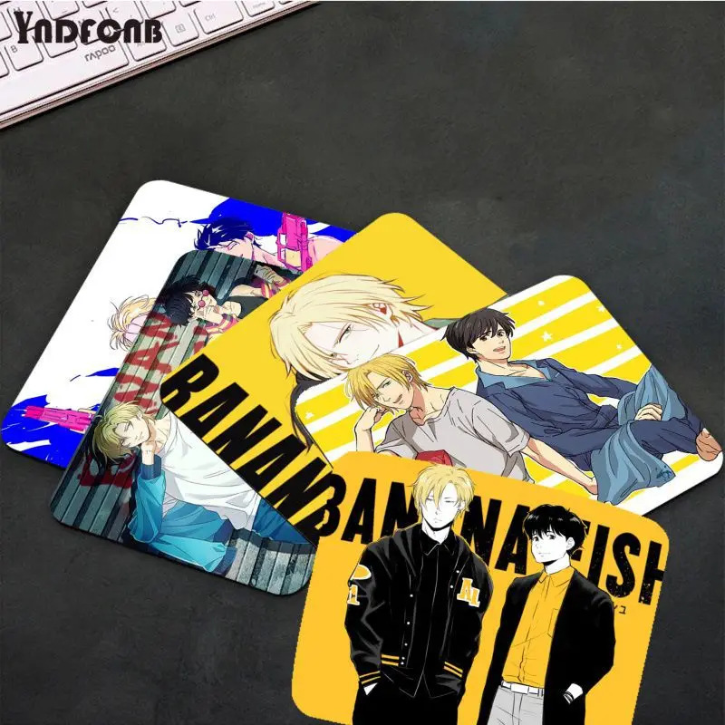 

YNDFCNB Cool New Banana Fish Anime Customized MousePads Computer Laptop Anime Mouse Mat Top Selling Wholesale Gaming Pad mouse