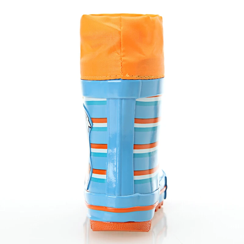 

OEM order 100% waterproof neoprene rubber custom made plain solid blue color wellington rubber rain boots for boys