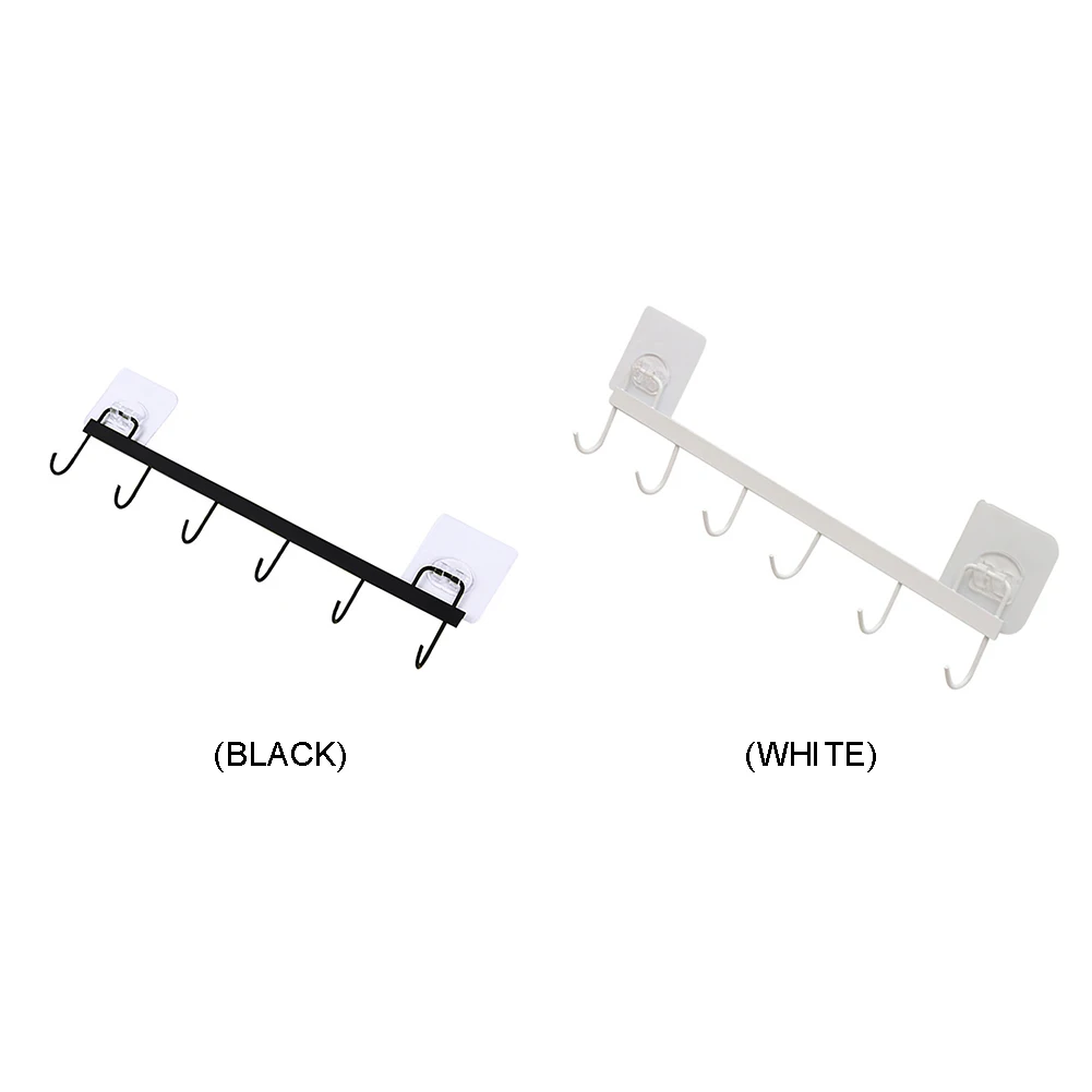 6 крючков для кухни домашнего шкафа крючки хранения Шкаф Дверь в спальню сумки