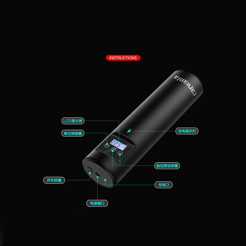 Satılık GooLoo Kablosuz Taşınabilir Hava Pompası Lastik şişirme 12V 150PSI Hava Kompresörü Elektrikli Hava Pompası Araba Bisiklet Lastikleri Topları